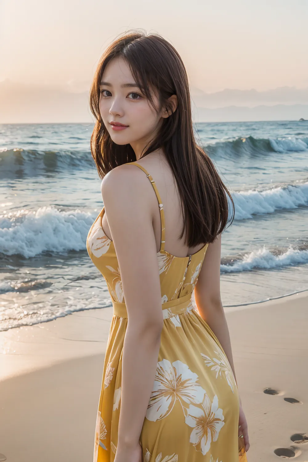 Stable diffusion AI Picture-Hawaiian dress