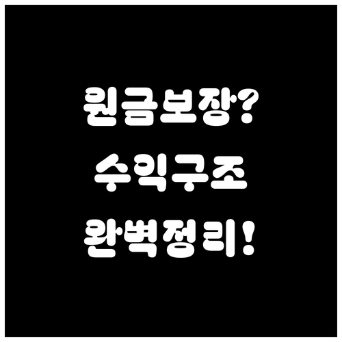 국민성장펀드 수익 구조와 원금 보호 ..