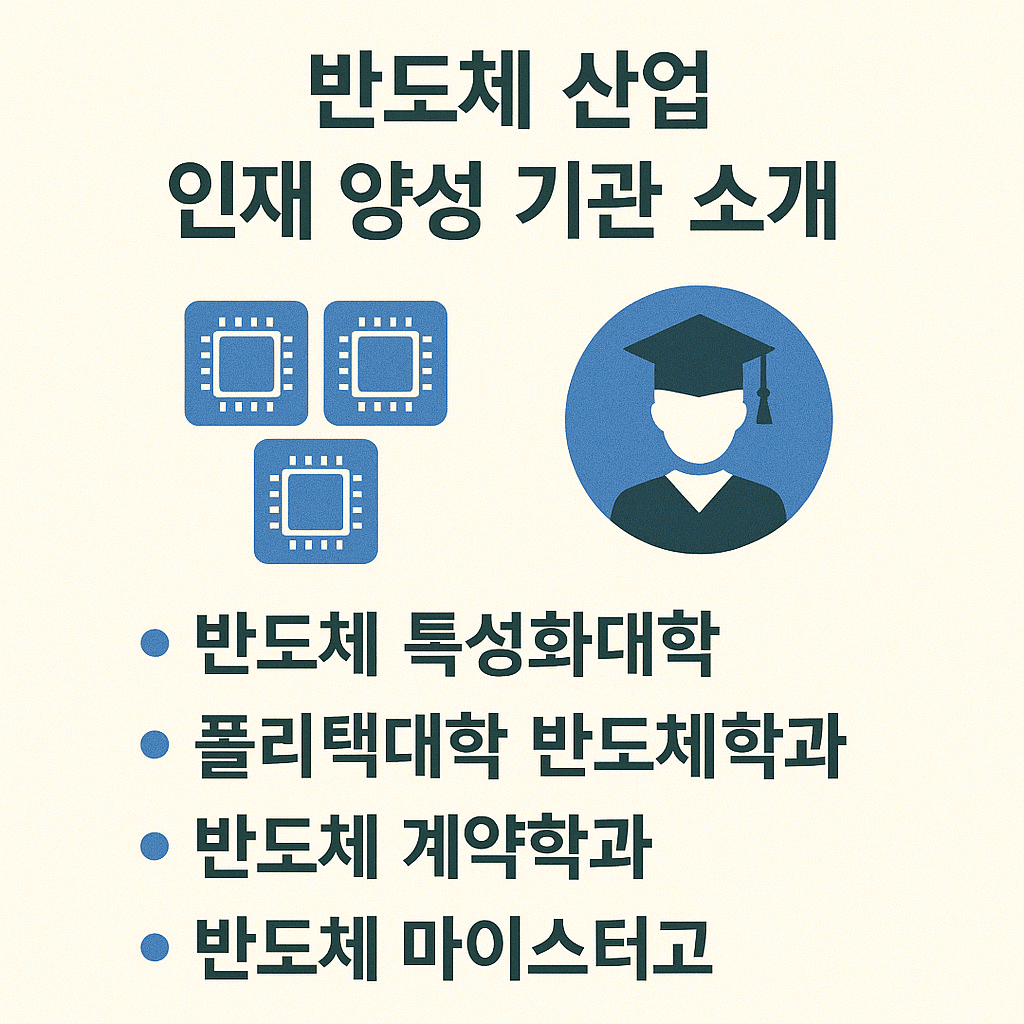 반도체 산업 인재 양성 기관 소개 관련 사진