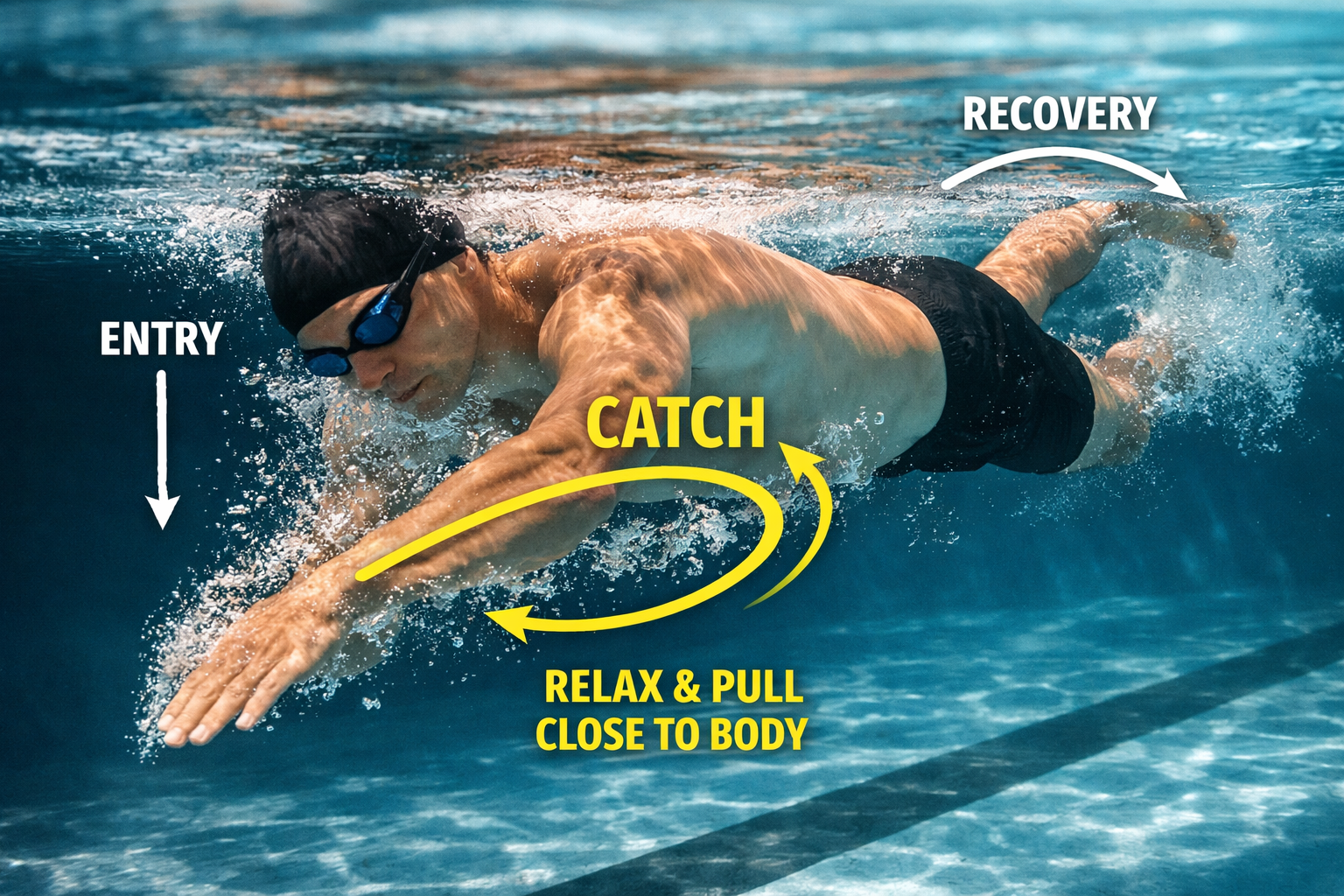 자유형 팔돌리기