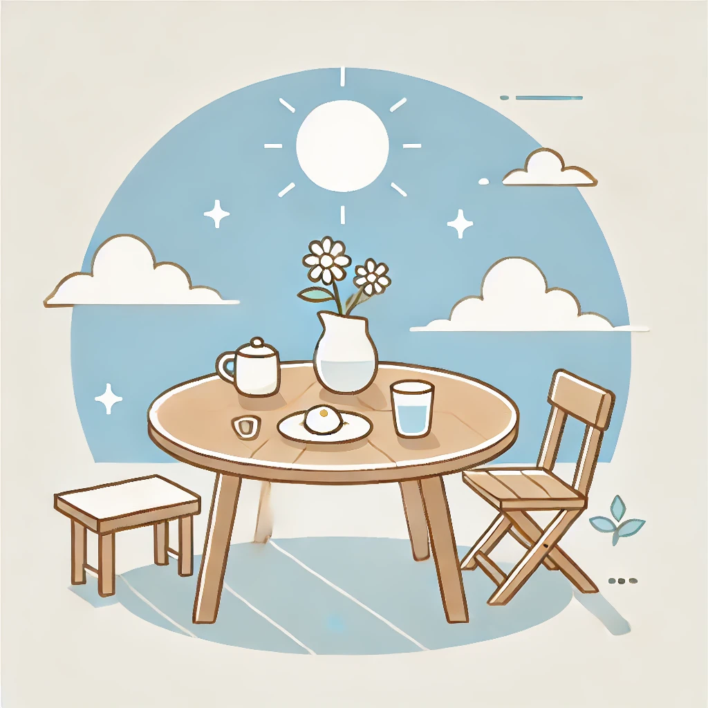 평화로운 식탁 이미지