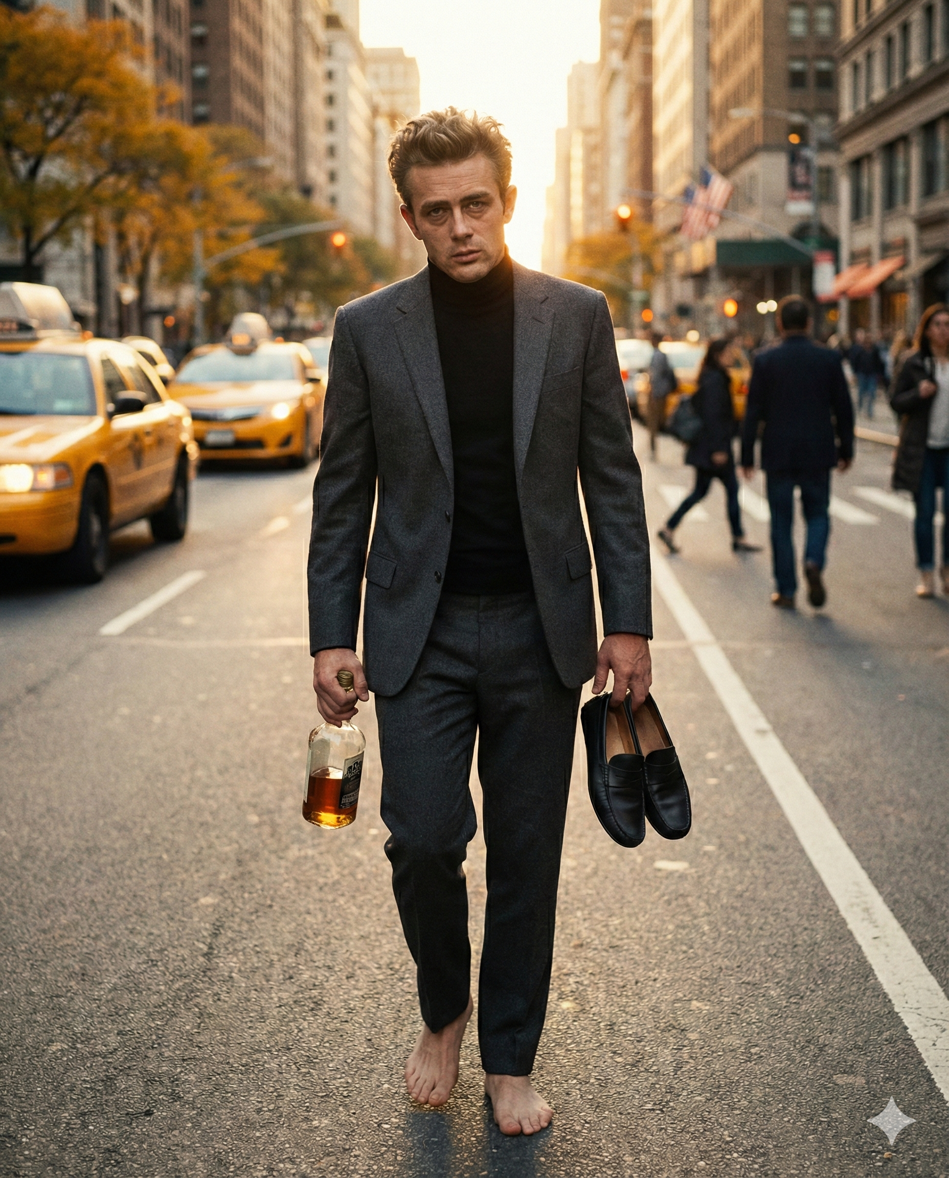 나노 바나나가 만들어 낸 제임스 딘 광고사진.