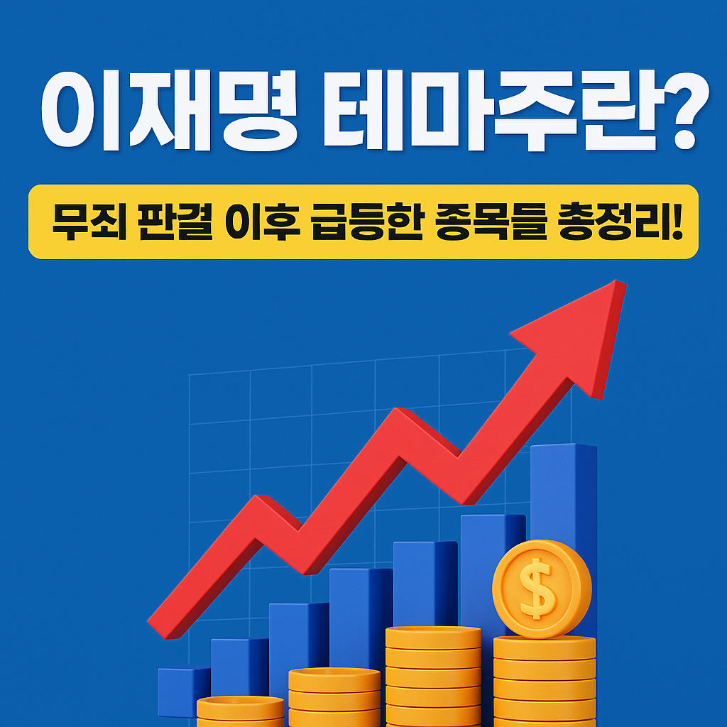 이재명 테마주 급등종목 정리