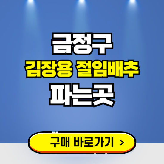 금정구 절임배추 사전예약 구입하는곳 ❘ 김장배추 파는곳 가격보기