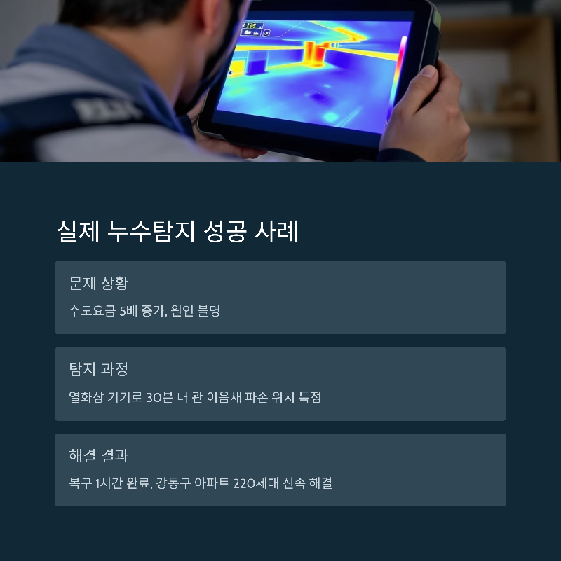 보이지 않는 누수, 놓치면 큰일! 열화상부터 청음까지 정밀 점검