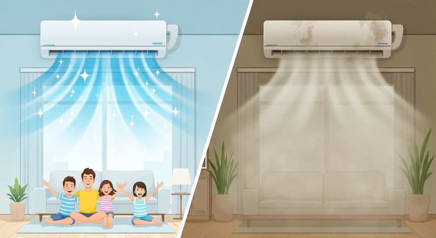 에어컨 청소의 중요성에 대한 이미지