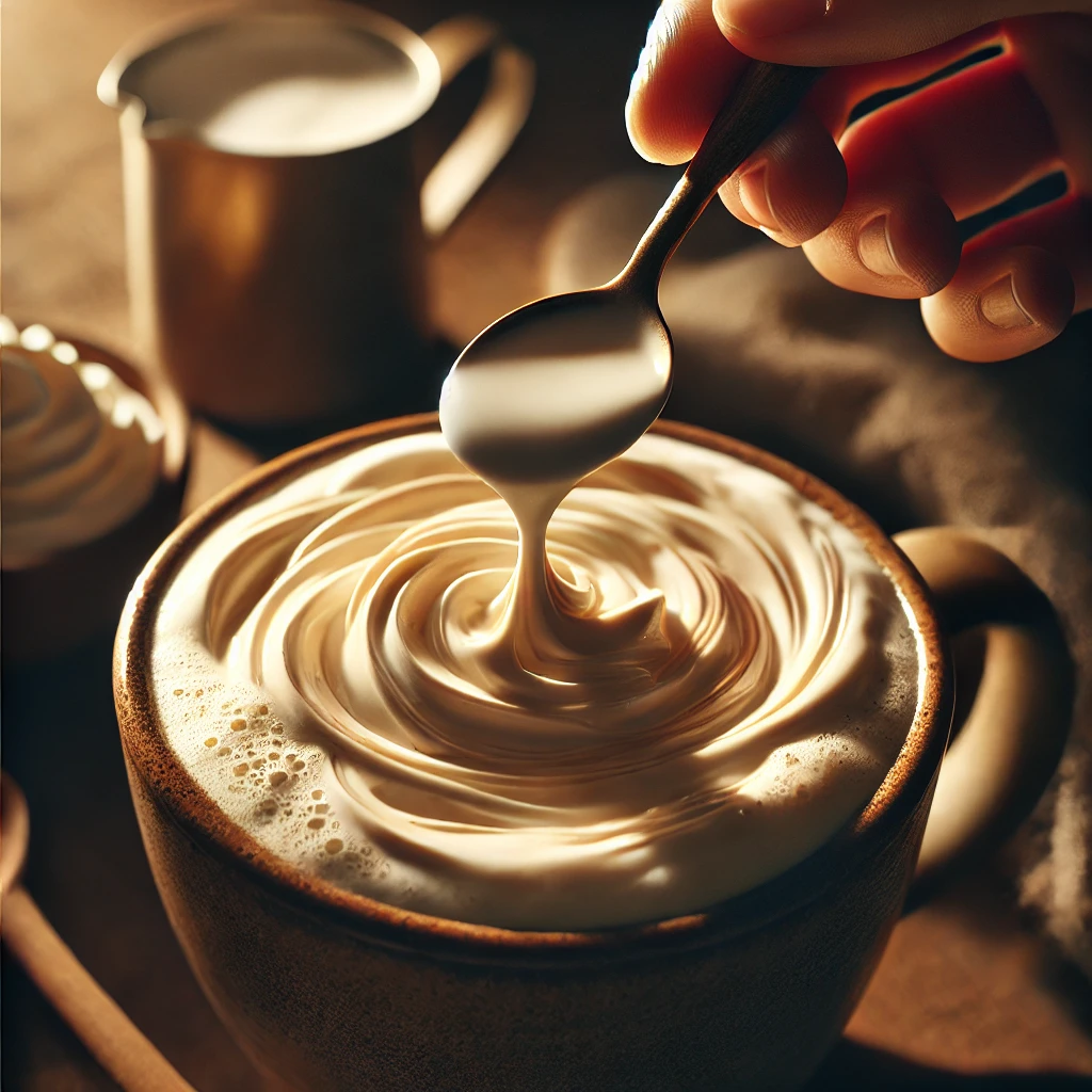 바닐라 라떼 만들기