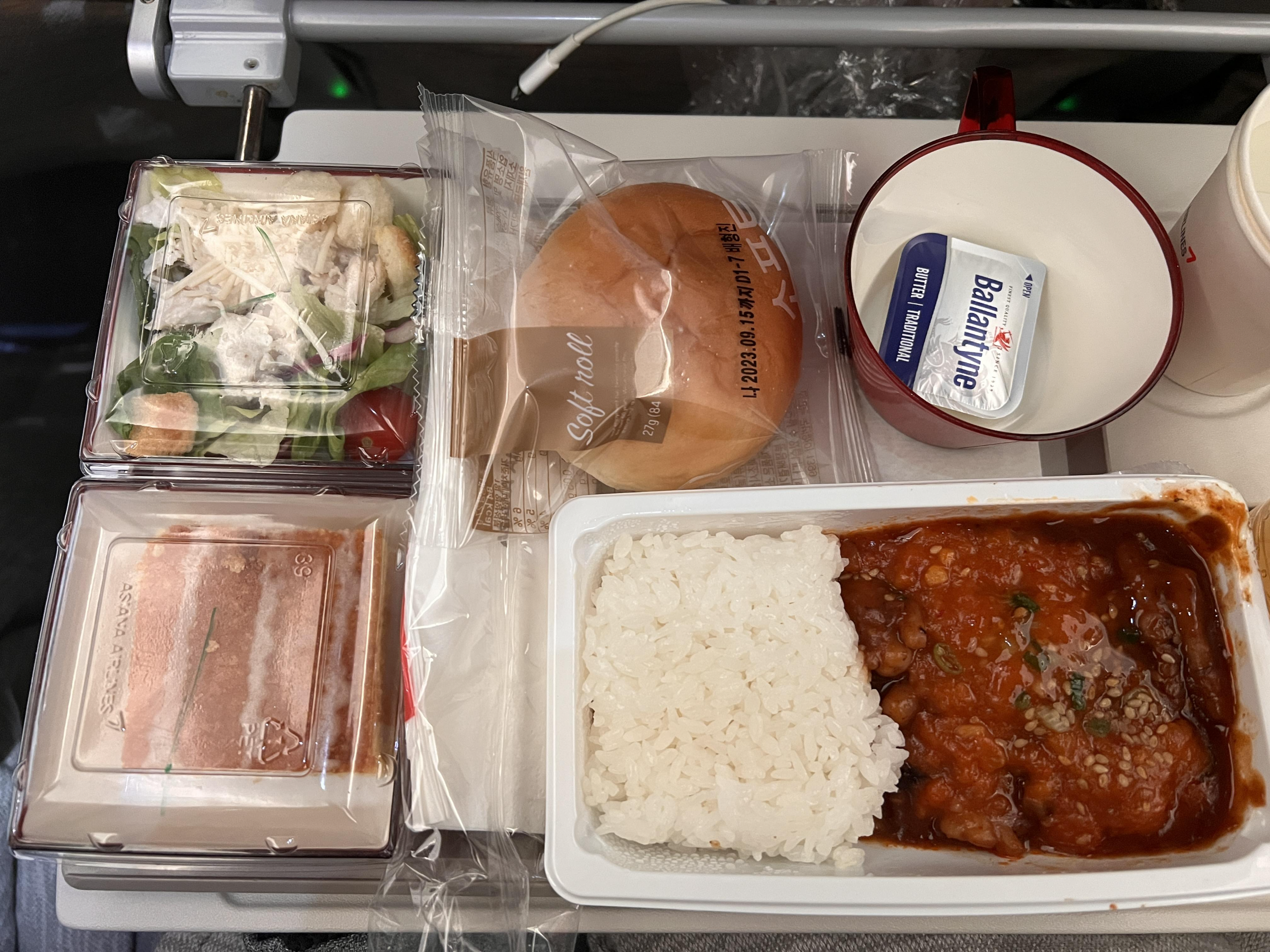 두번째 기내식: 불낙지덮밥