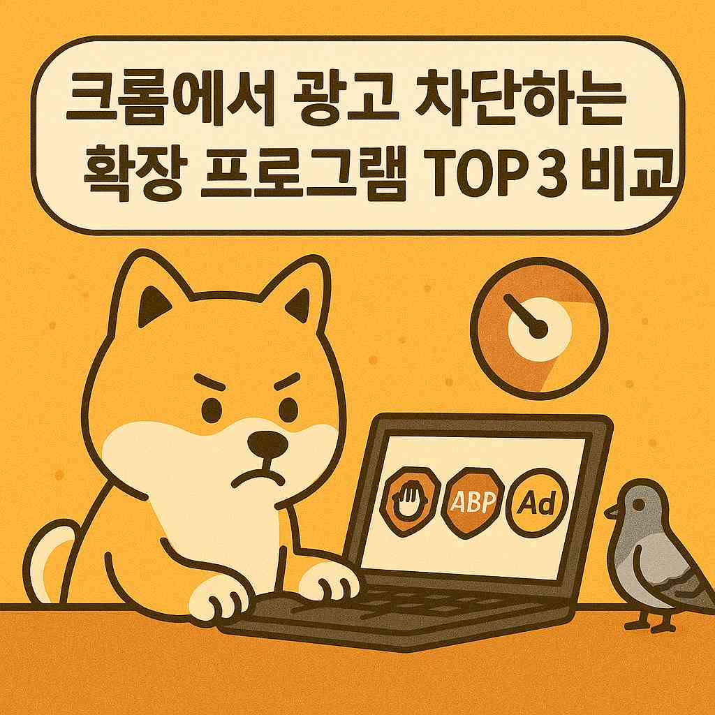 크롬에서 광고 차단하는 확장 프로그램 TOP 3 비교
