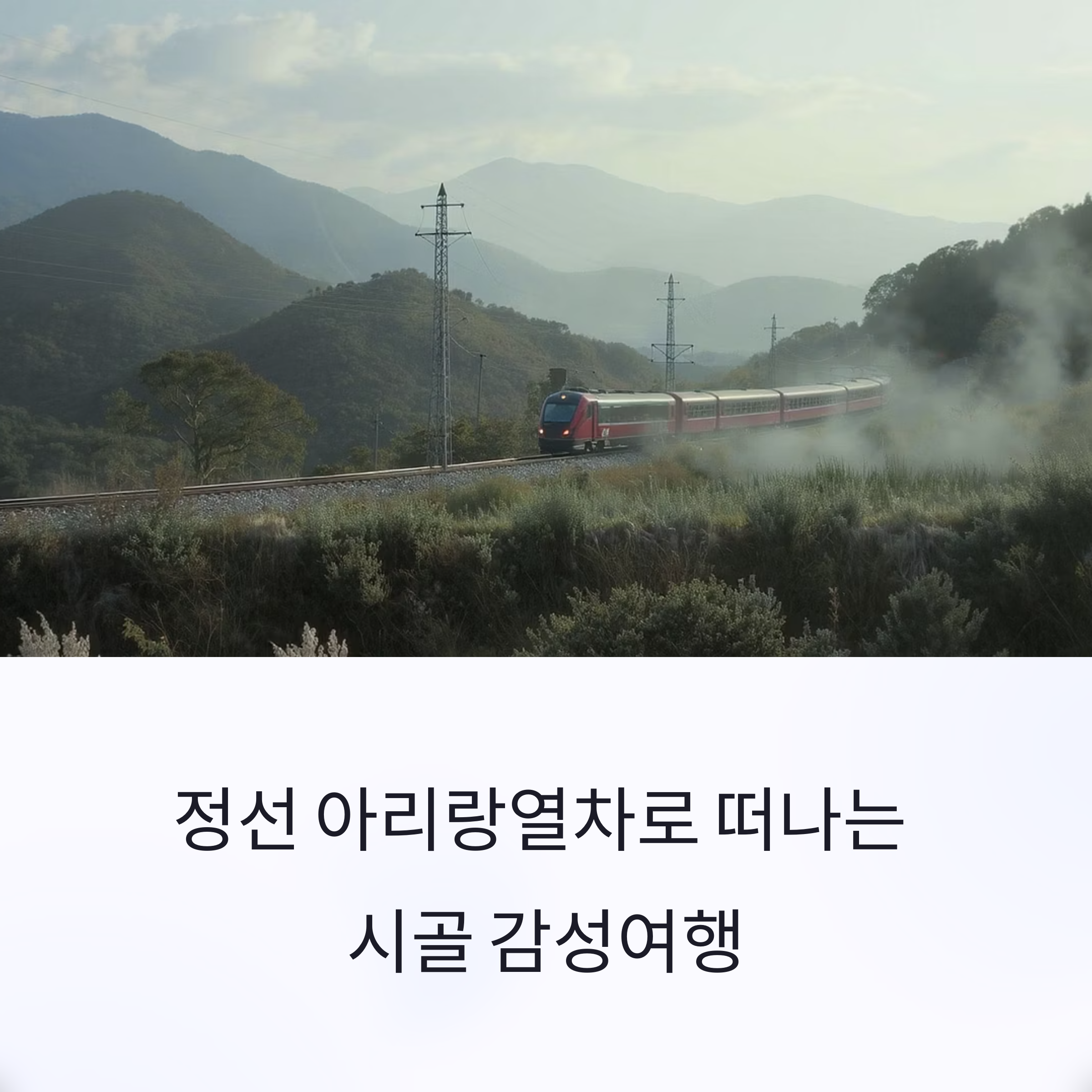 정선 아리랑열차 타고 떠나는 시골 감성여행