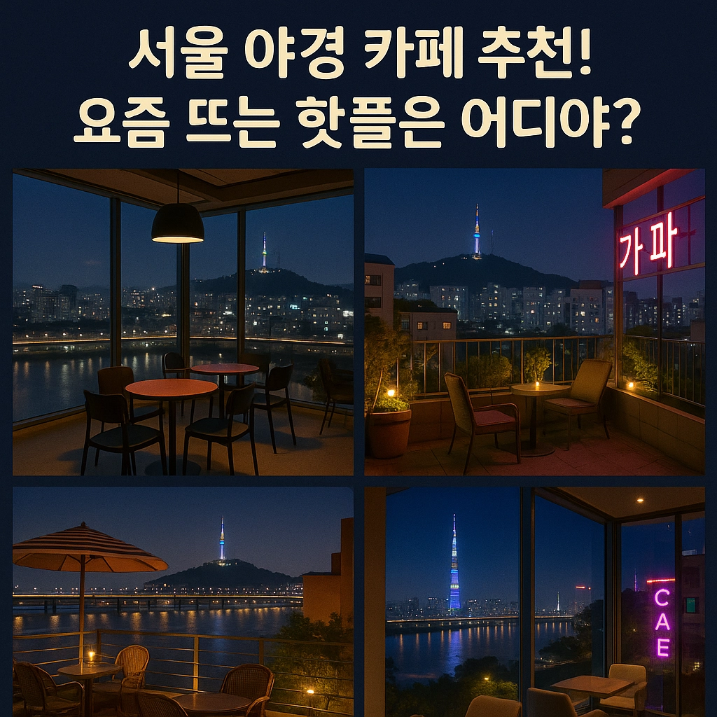 서울 야경 카페 추천! 요즘 뜨는 핫플은 어디야