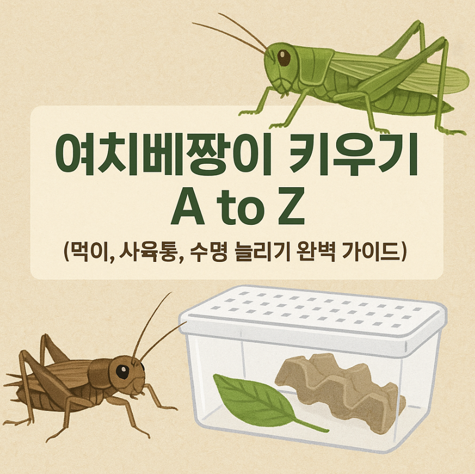 여치베짱이 키우기 A to Z (먹이, 사육통, 수명 늘리기 완벽 가이드)