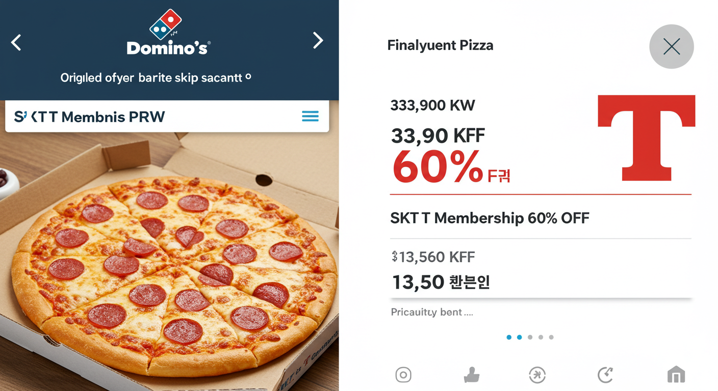 T멤버십-도미노피자-사전예약-방법-60%할인-꿀팁