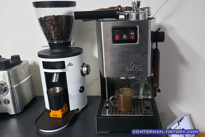 가찌아 클래식 커피머신 말코닉 X54 그라인더