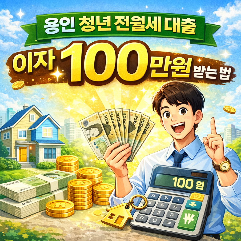 용인청년 전월세보증금 대출이자 지원금 신청하러 가기