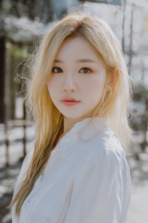 natural lighting 이 적용된 길거리 여성 이미지 1