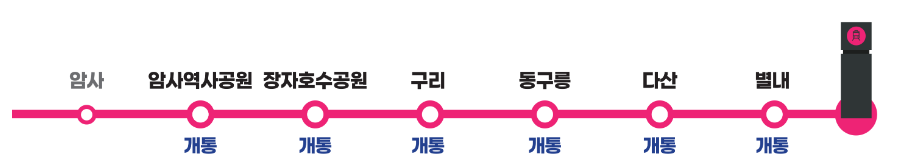 개통연장 노선도