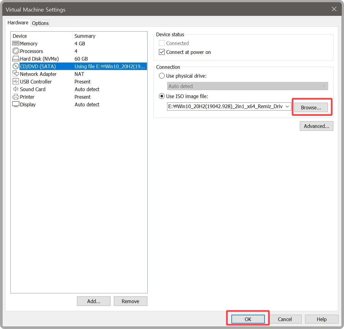 윈도우 10 가상 설치