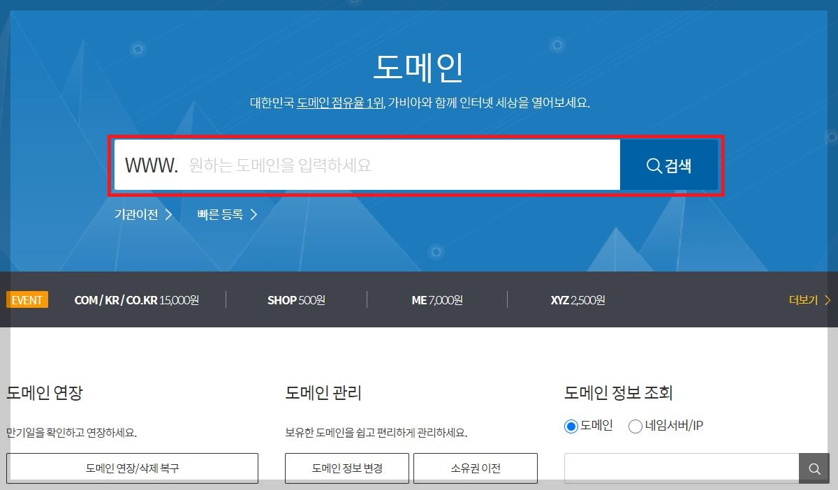 도메인-검색하기