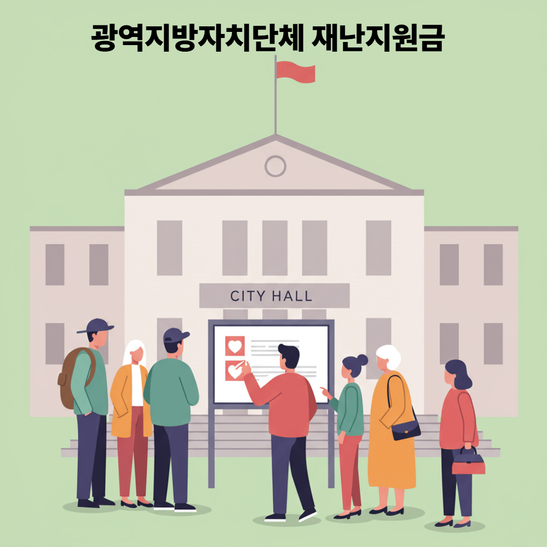 광역 지자체 공지를 확인하는 장면