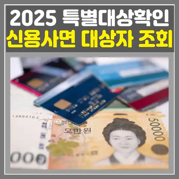 신용사면 대상자 조회