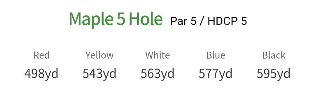 솔모로 컨트리클럽 메이플코스 5