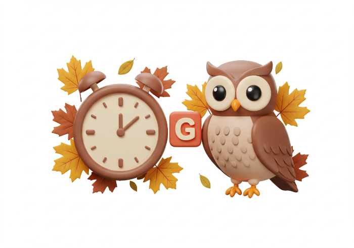 늦은 시간 화담숲 취소표를 노리는 부엉이와 시계 3D 아이콘