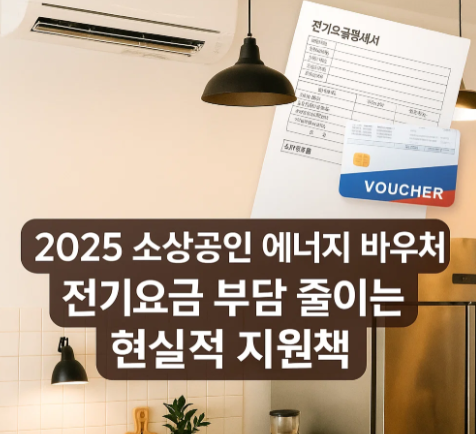 소상공인 에너지 바우처, 전기요금 부담 줄이는 현실적 지원책