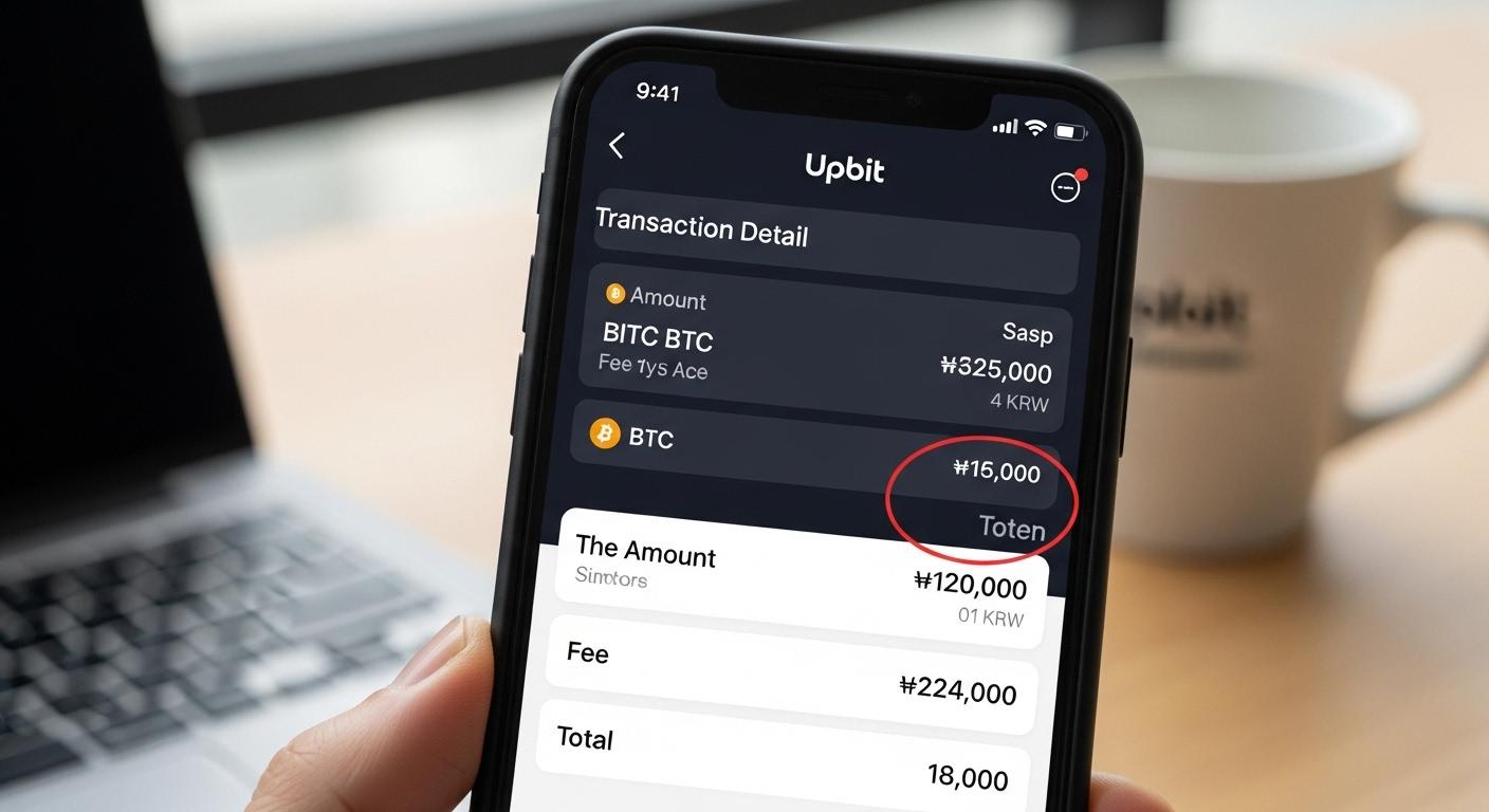 업비트 비트코인 수수료