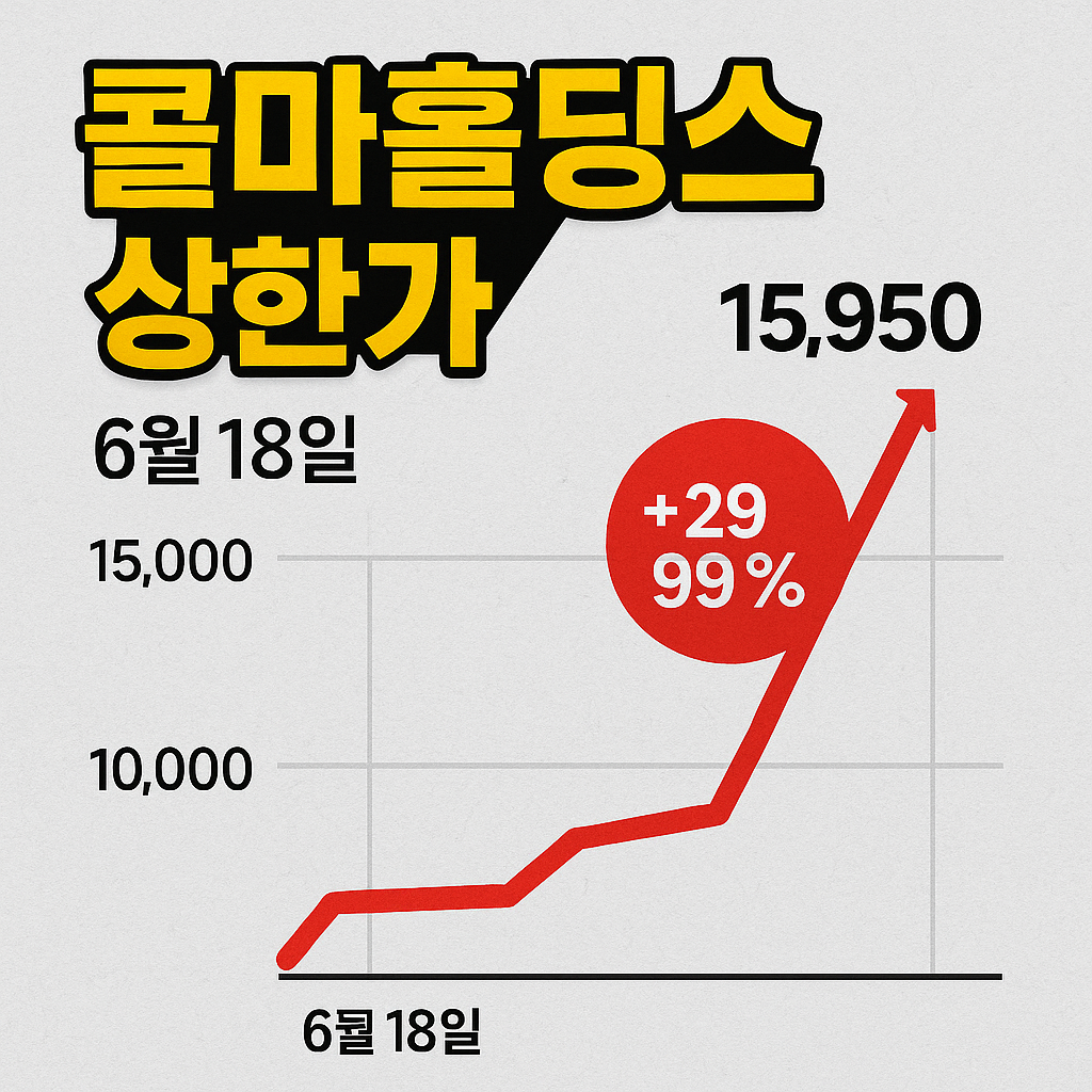 콜마홀딩스 상한가
