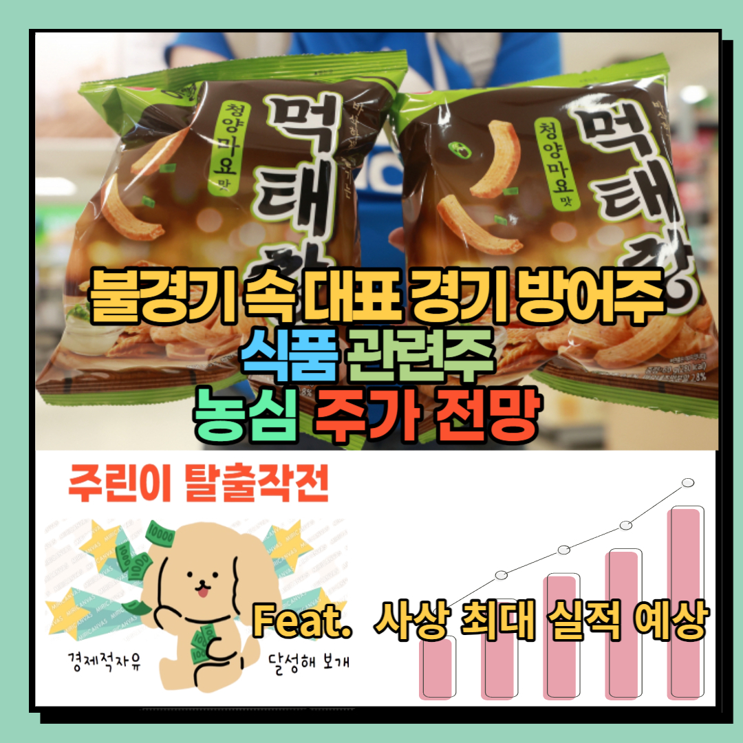 식품관련주, 농심 주가 전망