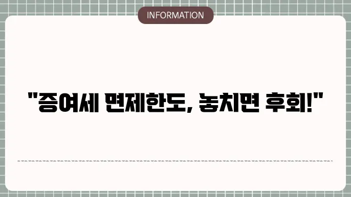미국 증여세 면제한도 : 한도 바로 파악
