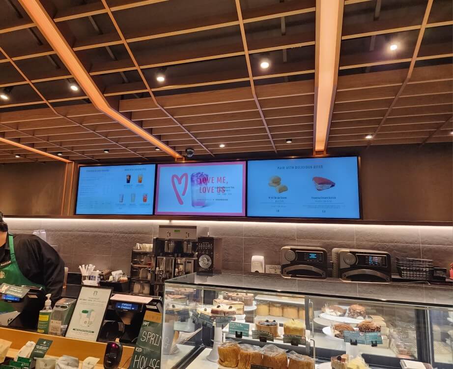 스타벅스 메뉴판