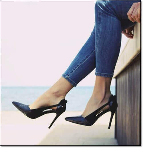 망치족지에 걸리기 쉬운 하이힐