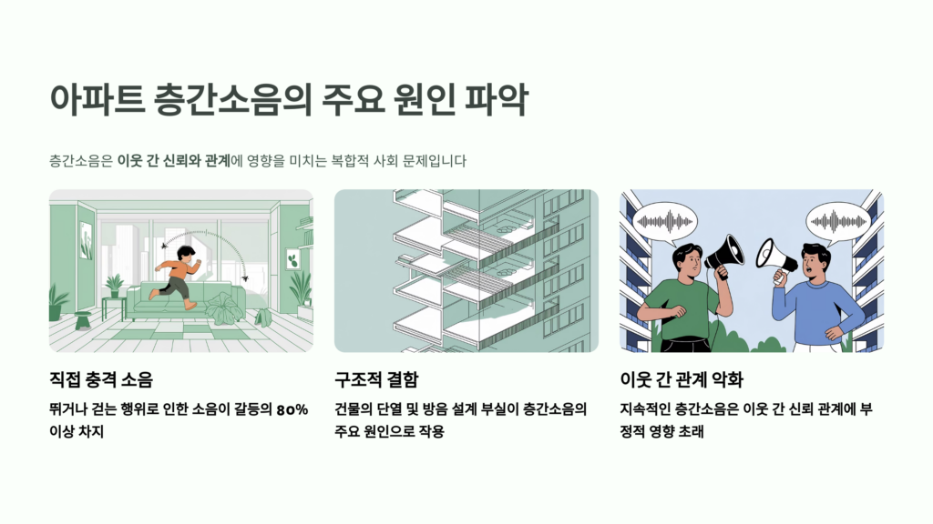 층간소음의 주요 원인 파악