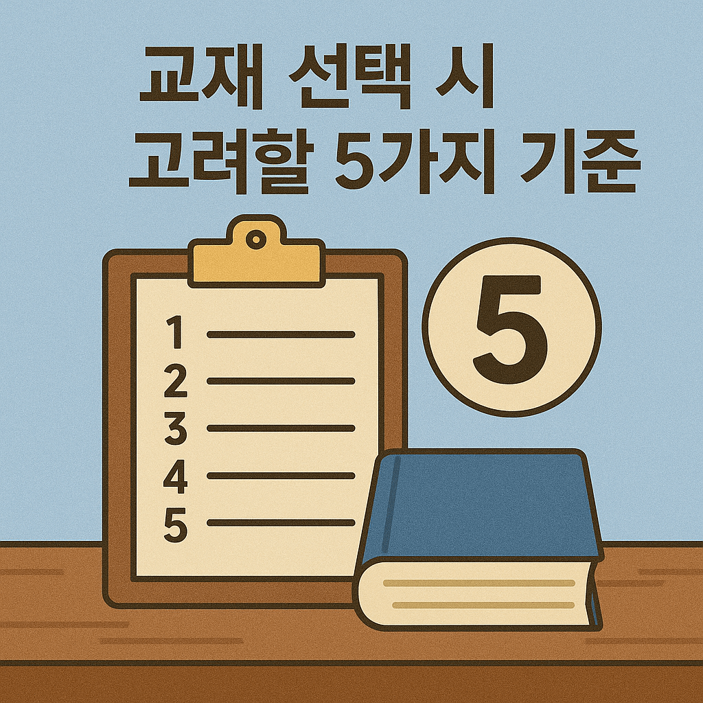직업상담사 교새 선택 시 고려할 5가지 기준