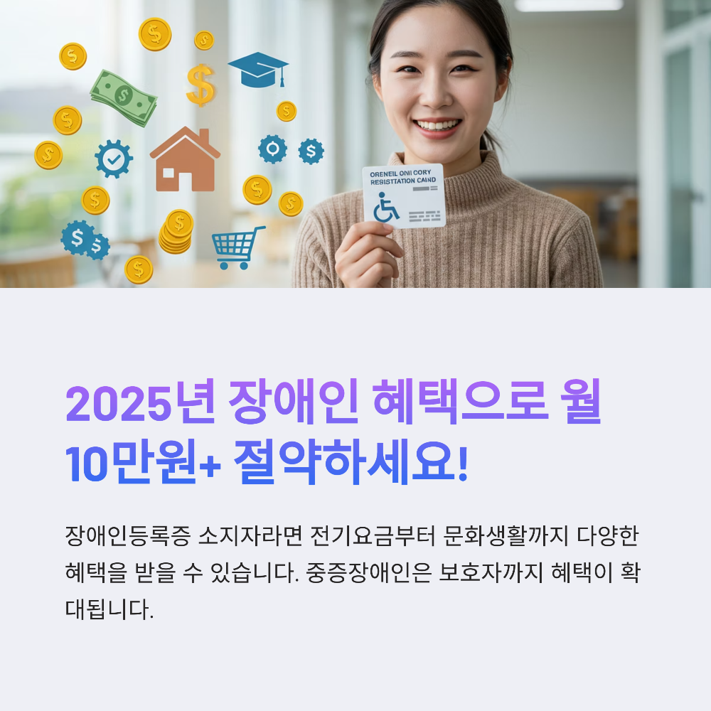 장애인 생활비 혜택, 지금 안 챙기면 1년에 200만 원 날립니다