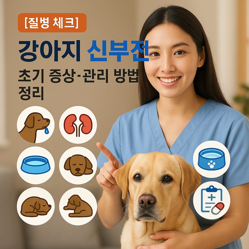 [질병 체크] 강아지 신부전 ｜ 초기 증상·관리 방법 정리