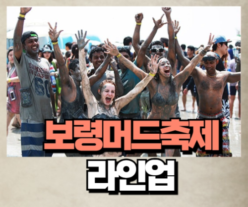 보령머드축제라인업
