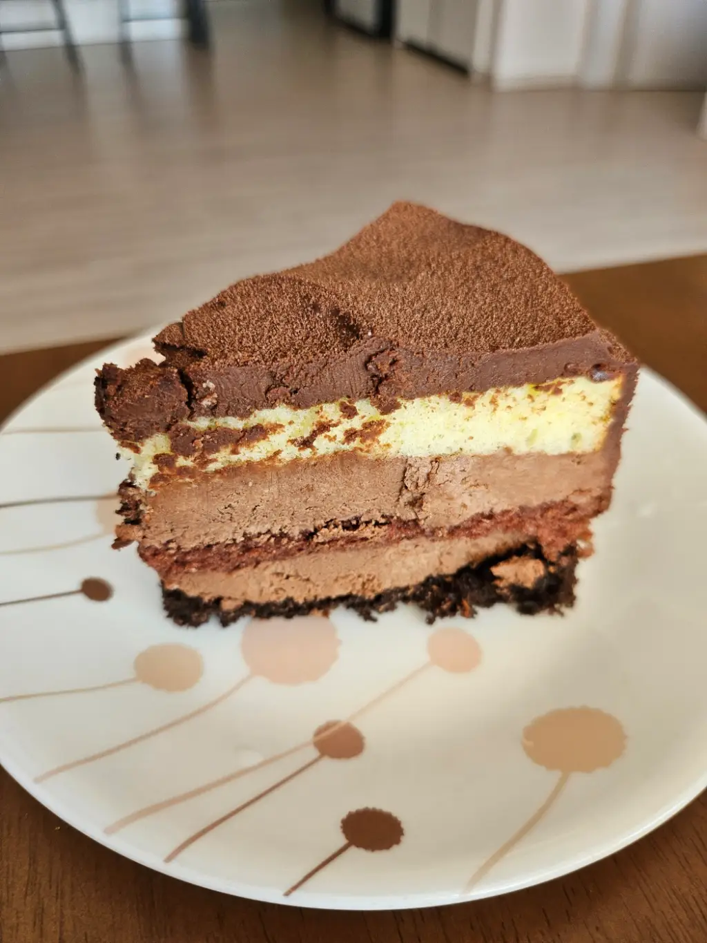 초코케이크-자른-단면-모습