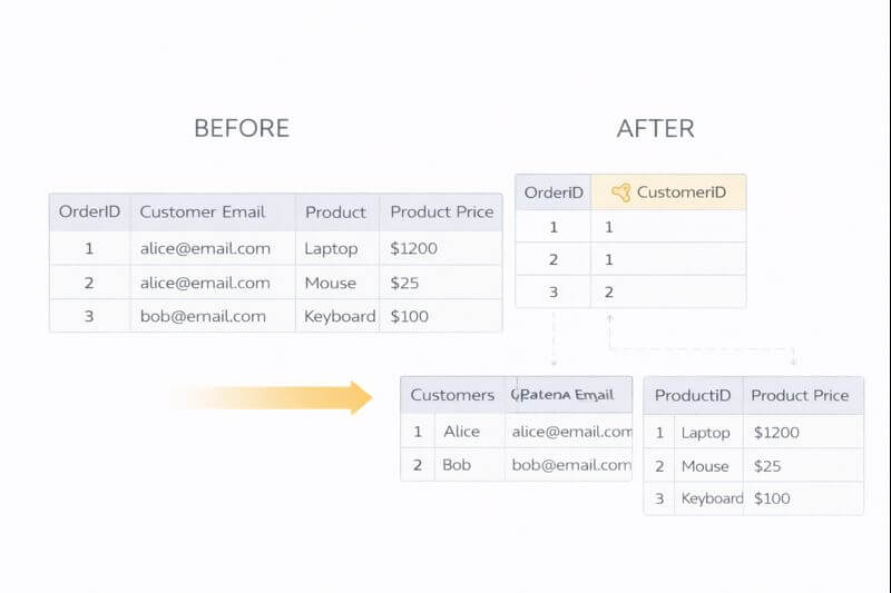 정규화와 비정규화: 데이터 중복을 줄이면서도 성능을 지키는 테이블 설계