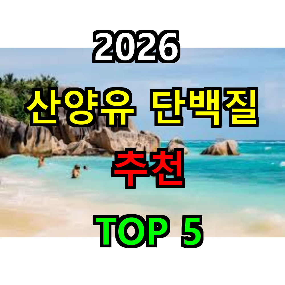 2026 산양유 단백질 추천 TOP 5