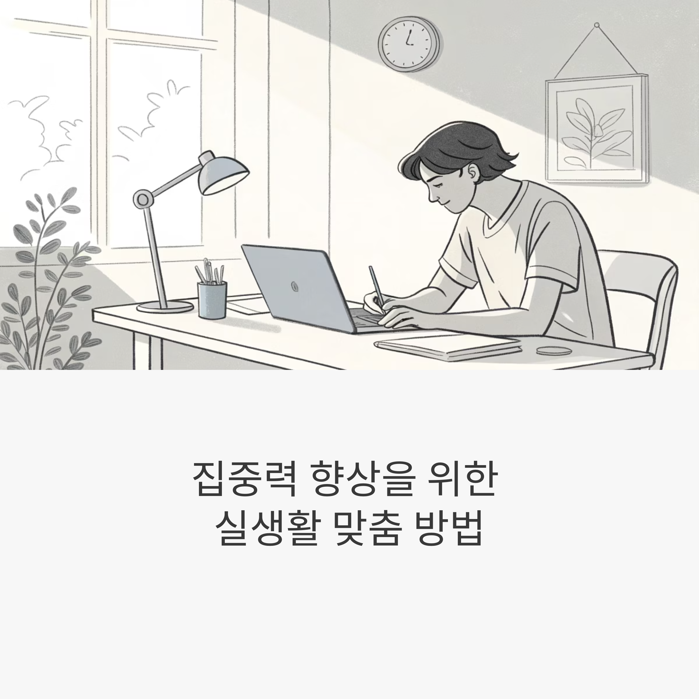 집중력 향상 방법