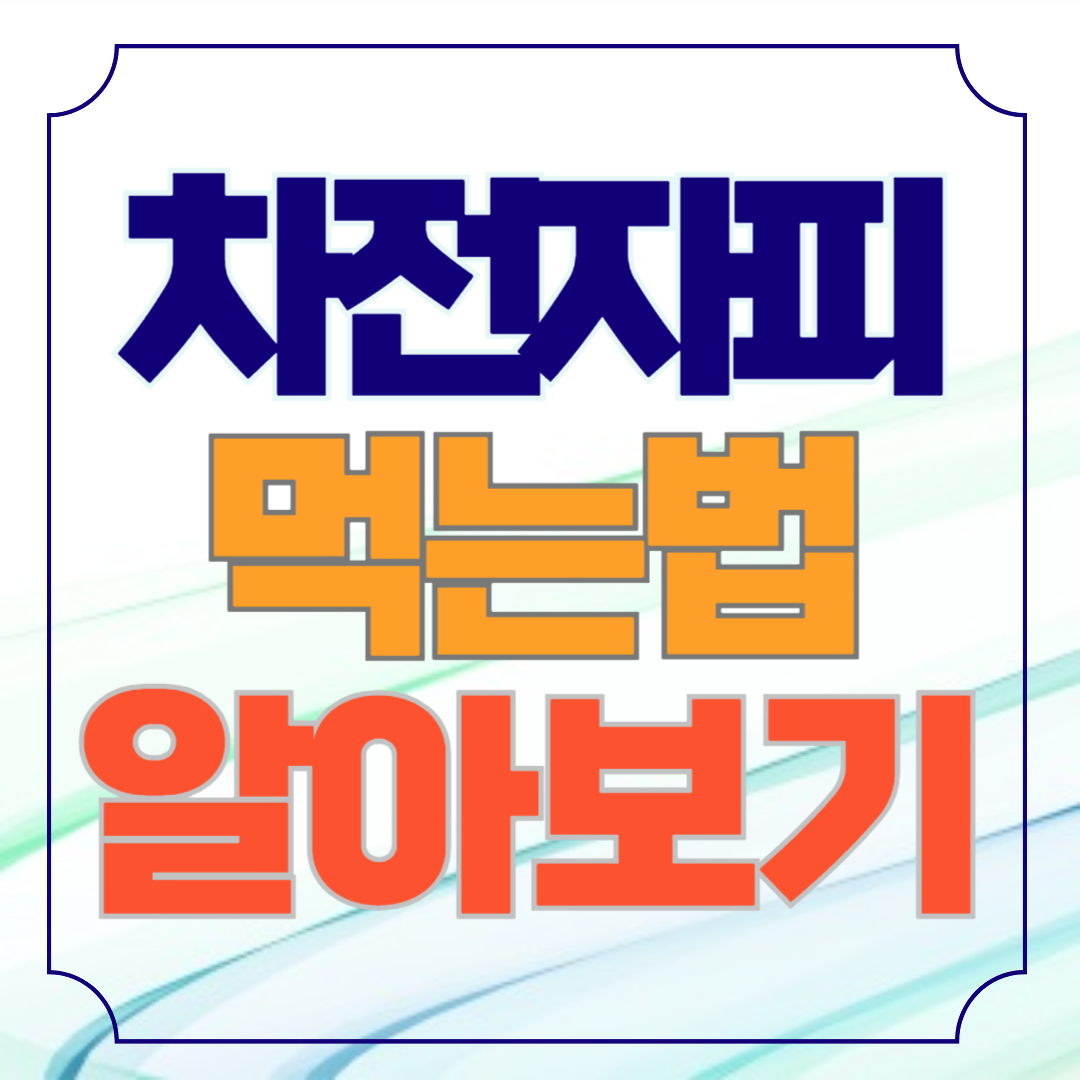 차전자피 먹는 법 알아보기