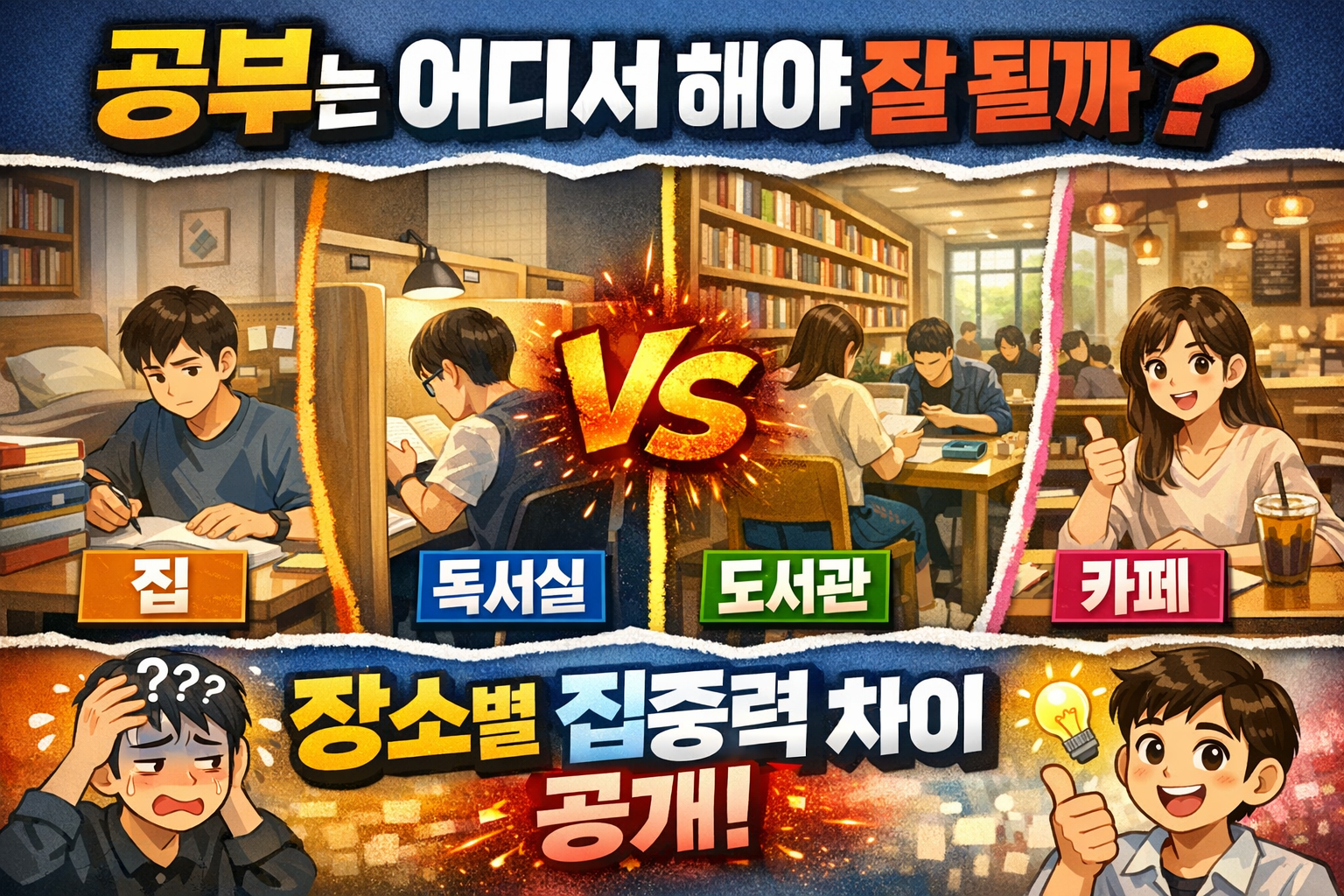 자격증 공부 장소 효과