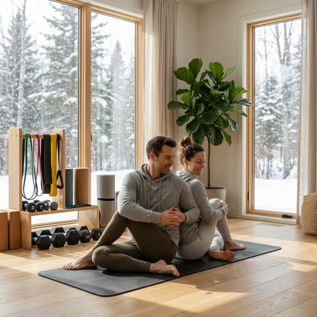 겨울철 실내운동 이미지
