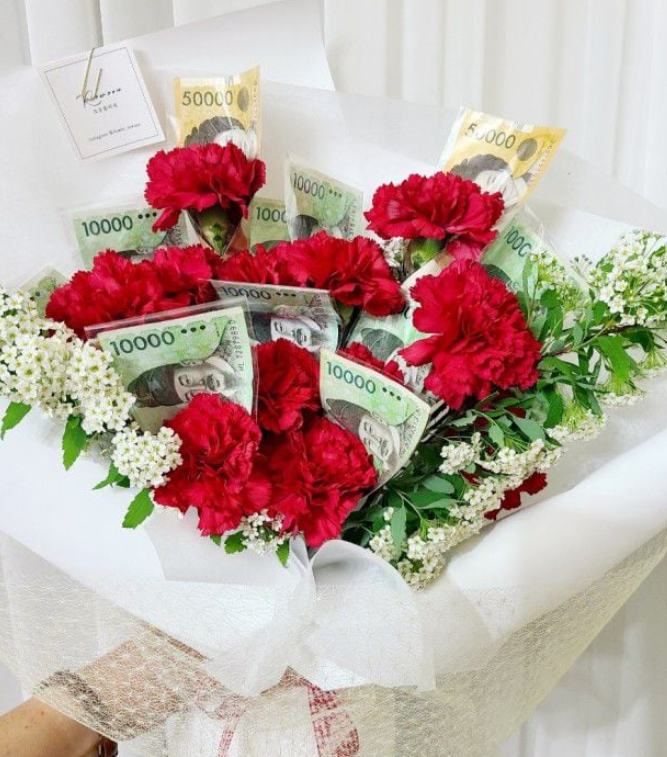 어버이날 카네이션 현금 꽃다발