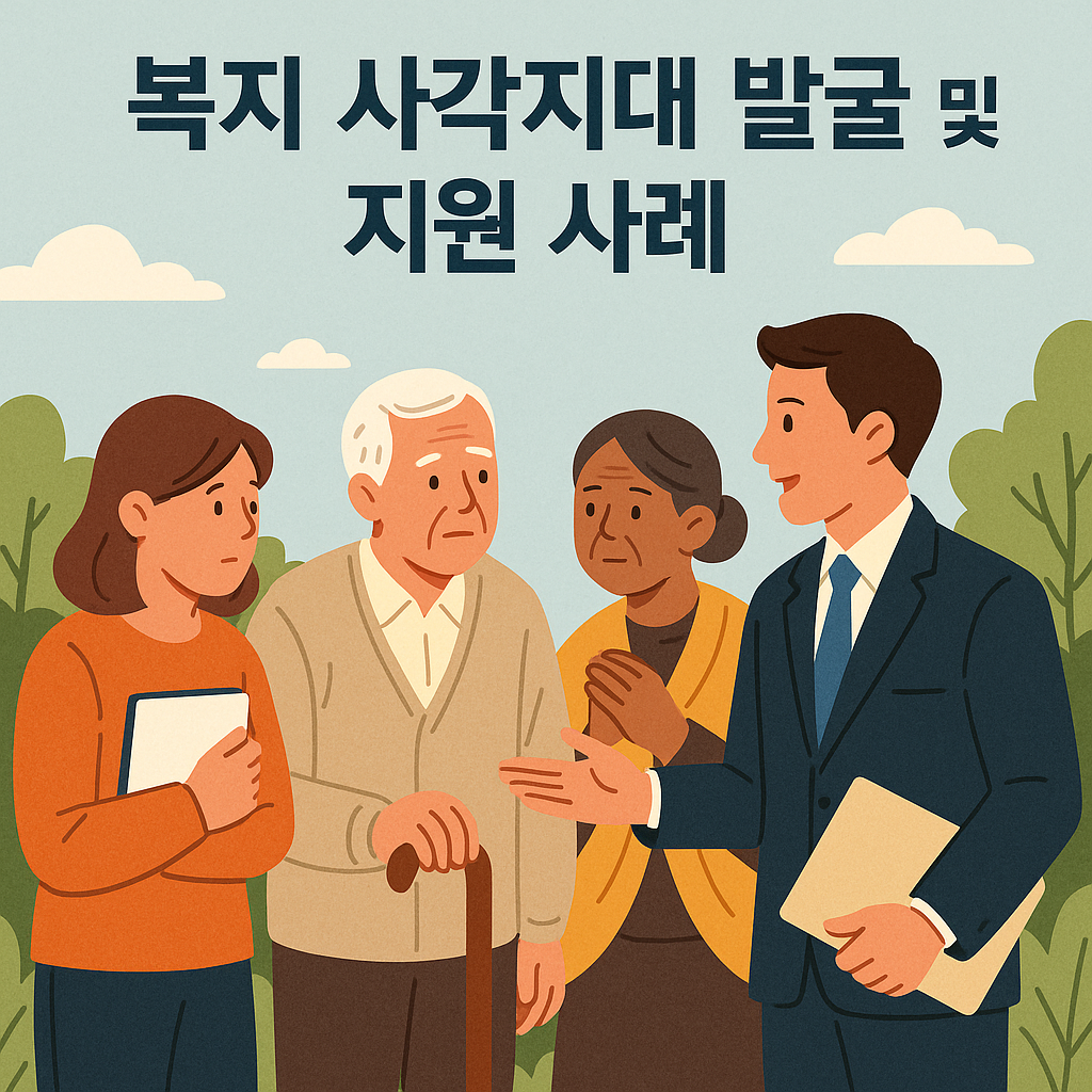 복지 사각지대 발굴 및 지원 사례 포스터 이미지