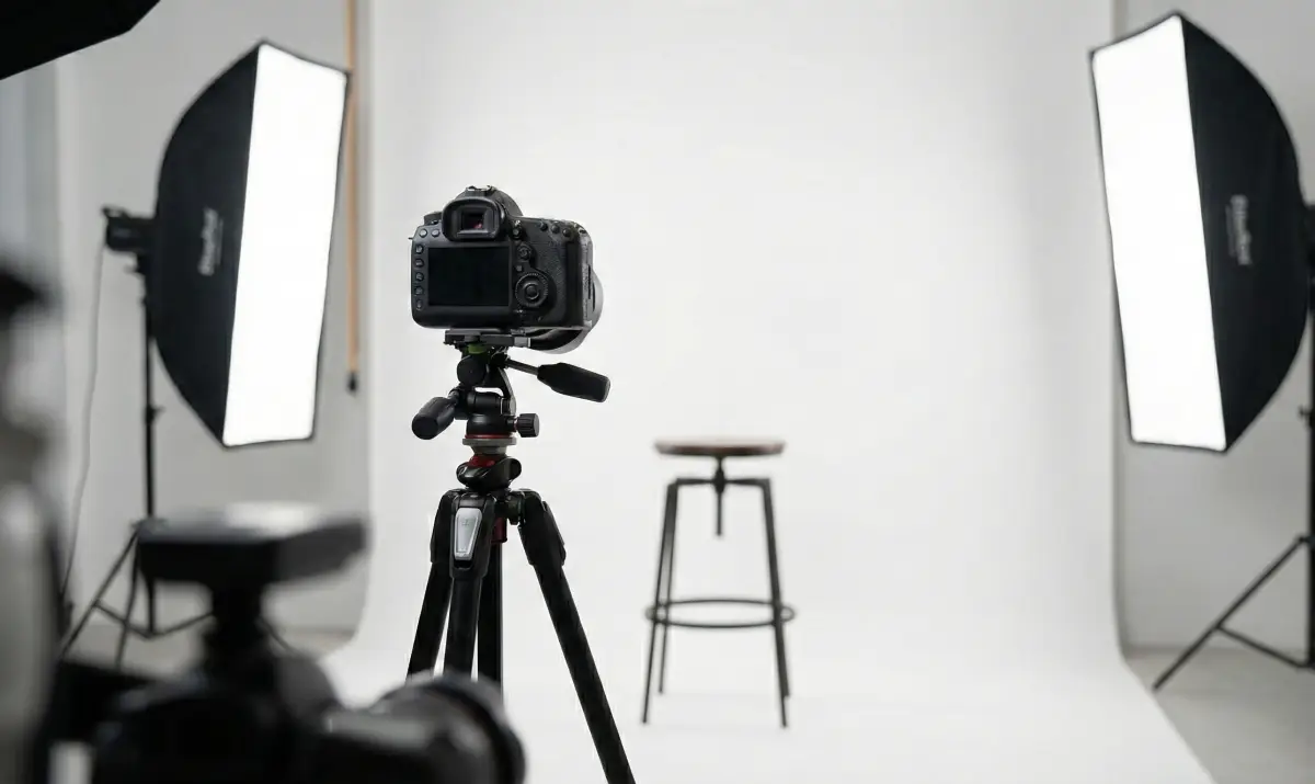 규정에 맞는 촬영을 위한 스튜디오 환경입니다.