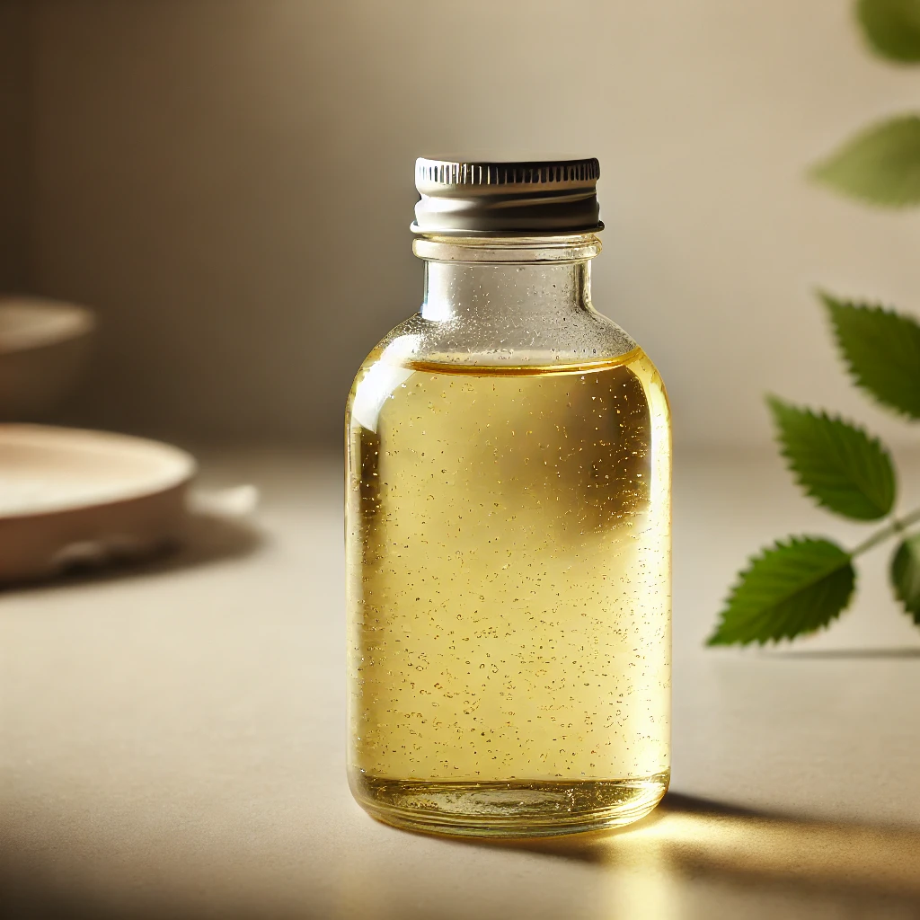 들기름이 담긴 병